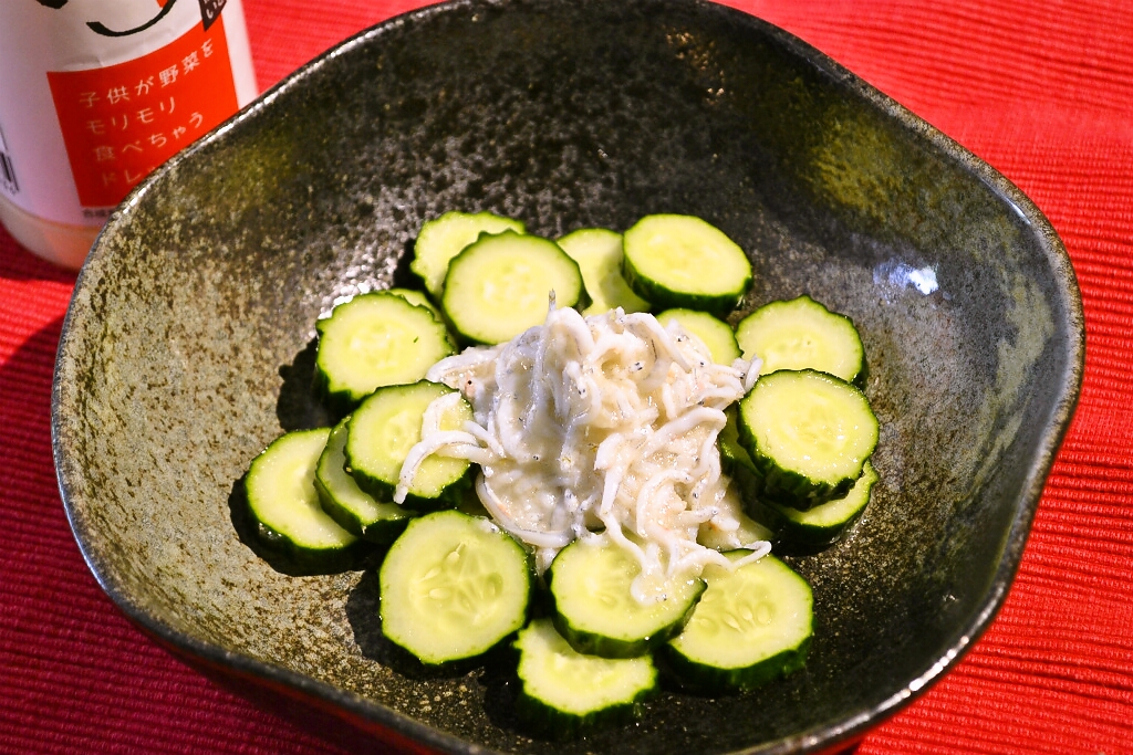 ほうれん草と油揚げのサラダプレート